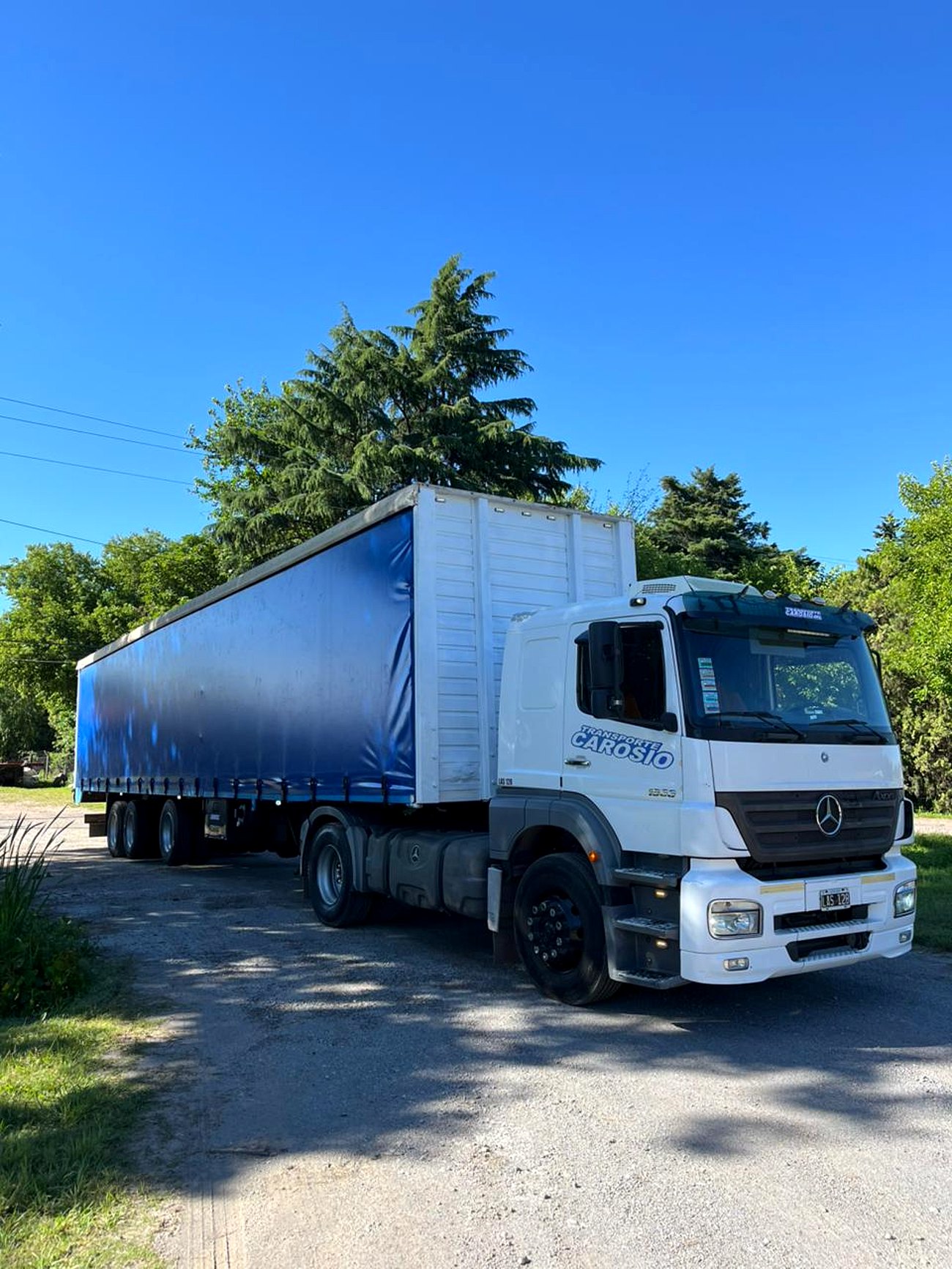 Unidad sider de Transportes Carosio lista para operar